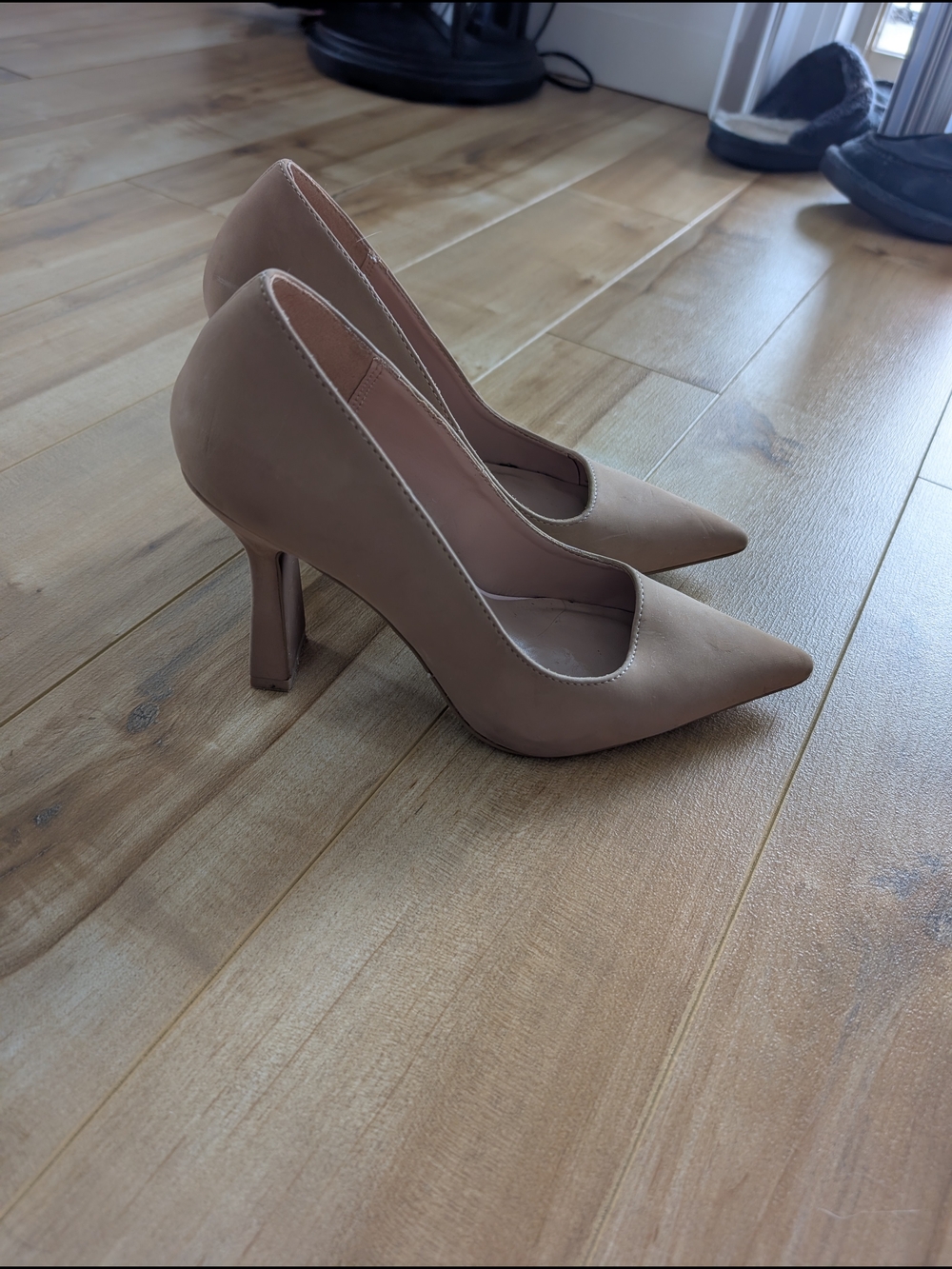 Call It Spring Nude Pointed-Toe Heels